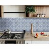 Homeroots 5 x 5 in. Blue Mia Peel & Stick Removable Tiles 400131